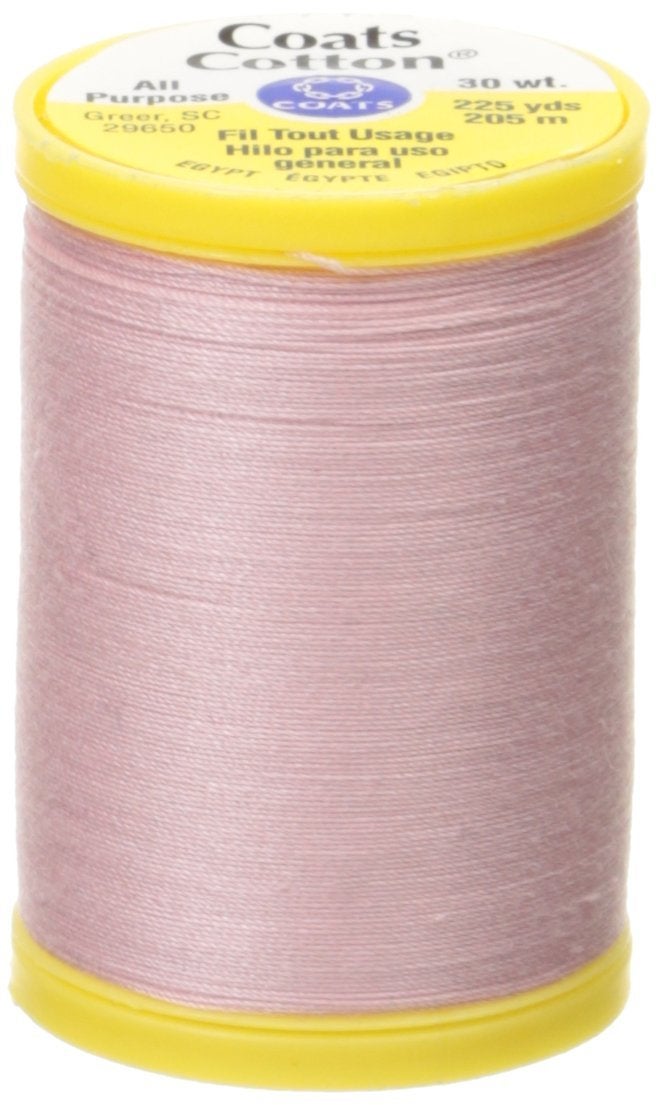 خيوط قطنية متعددة الأغراض من كوتس ثريد آند زيبرز، 225 ياردة، لون وردي فاتح (S970-1180)